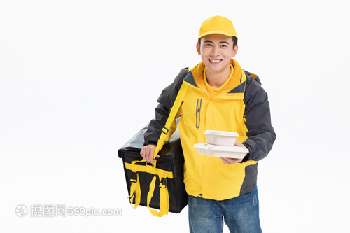 风尘仆仆的温暖 外卖递送服务中的送餐员小哥